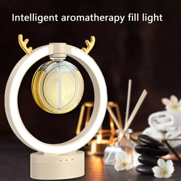Humidificador Circular con Aro de Luz aromaterapia