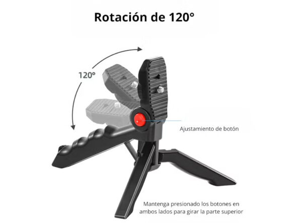 tipode para celular con microfono ajustes