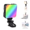 Luz LED RGB AY-83 Recargable Con Soporte Clip para Celular