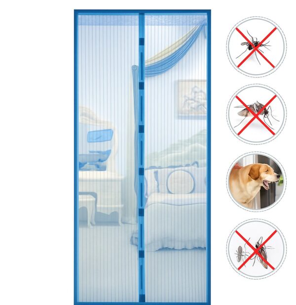 Cortina Malla Magnetica Anti Mosquito con Cierre Automático