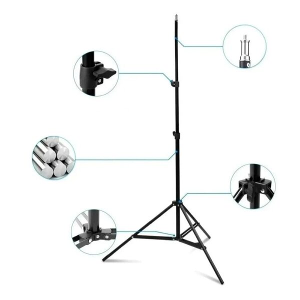 Kit Aro Luz LED 26cm y 3 Tonos USB mas Trípode 2.1m