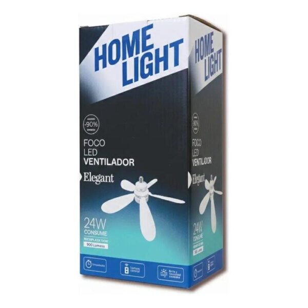 Foco Ventilador LED 24W Home Light – 3 Colores mas Control