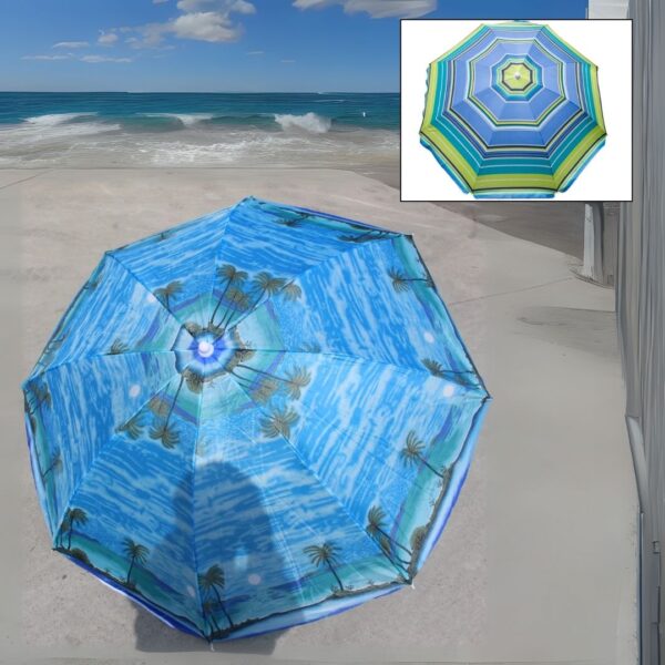 Sombrilla de Playa Grande 1.75m con Protección UV