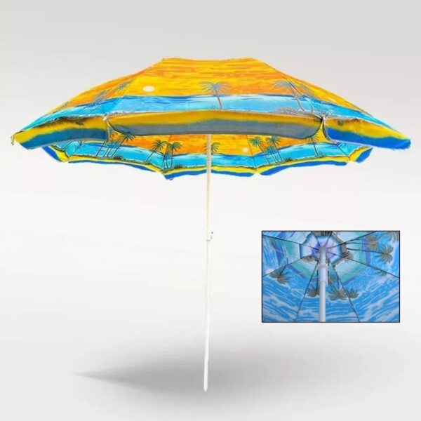 Sombrilla de Playa Grande 1.75m con Protección UV