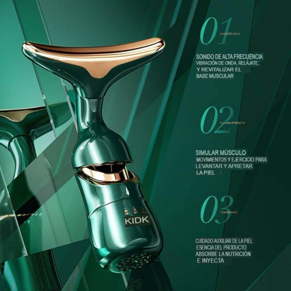 Masajeador Facial Electrico 3 en 1 Cola de Delfín