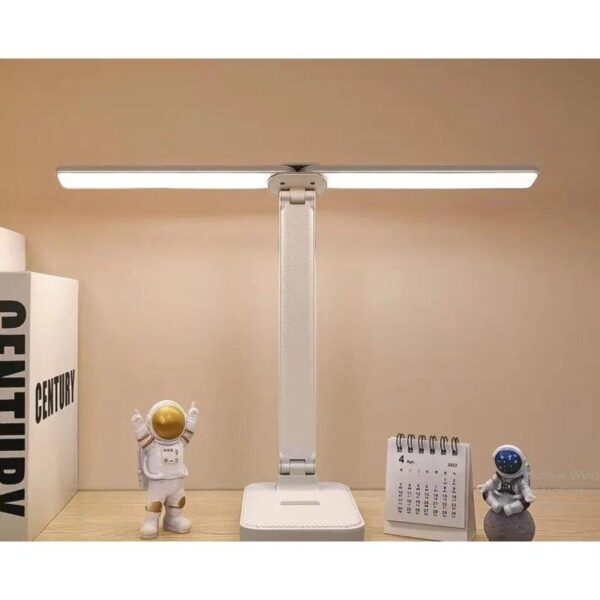 Lámpara LED Doble Brazo: Iluminación Pro Recargable