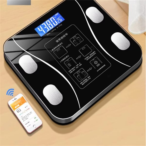 Balanza de Peso Digital Smart con Bluetooth para Analisis de Composicion Corporal