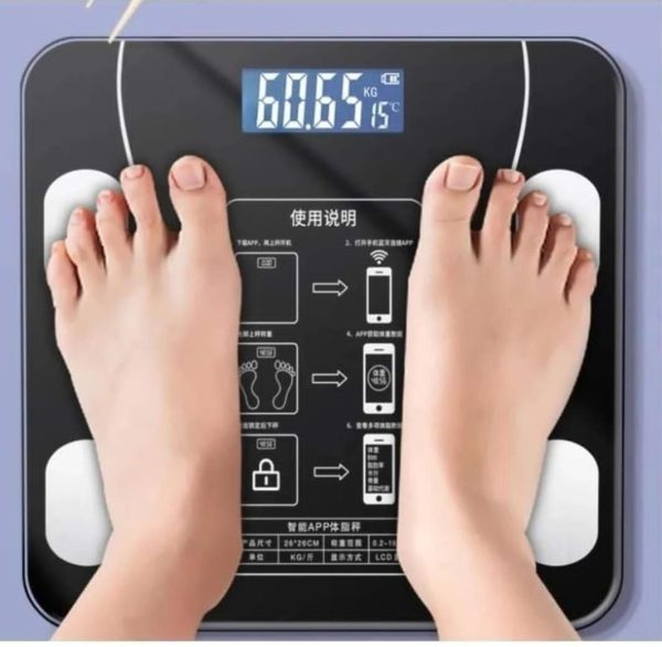 Balanza de Peso Digital Smart con Bluetooth para Analisis de Composicion Corporal