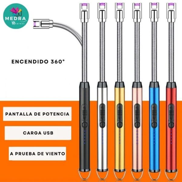 Encendedor Eléctrico de Plasma Recargable Flexible 360°