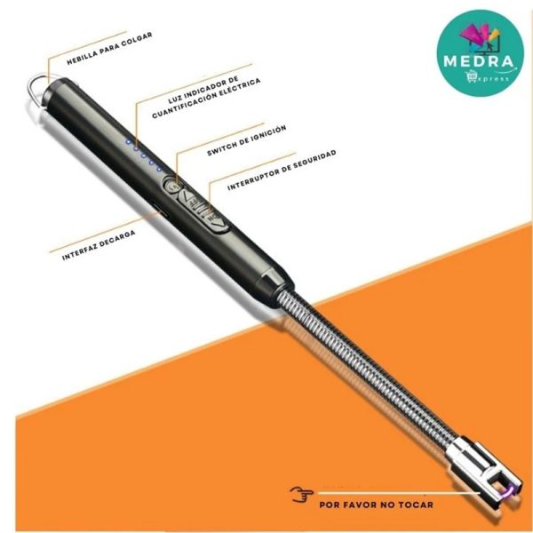 Encendedor Eléctrico de Plasma Recargable Flexible 360°