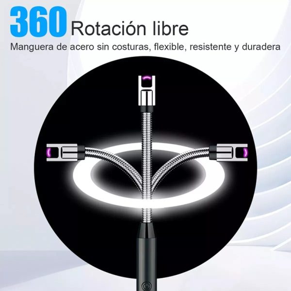 Encendedor Eléctrico de Plasma Recargable Flexible 360°