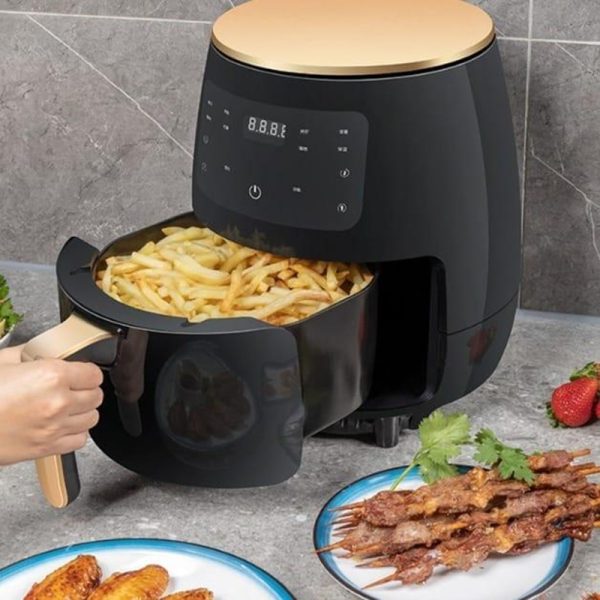 Freidora Aire AirFryer Digital 6 Litros de 2400w con Temperatura hasta 200°C