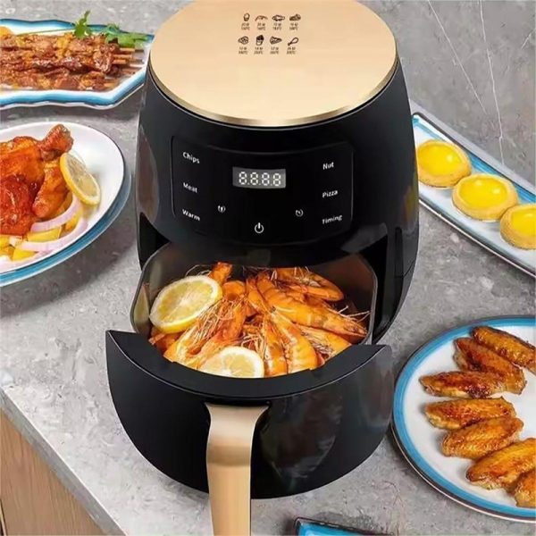 Freidora Aire AirFryer Digital 6 Litros de 2400w con Temperatura hasta 200°C