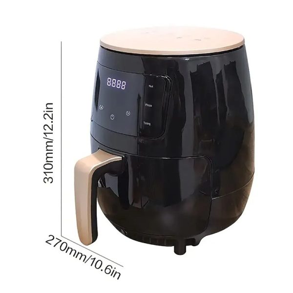 Freidora Aire AirFryer Digital 6 Litros de 2400w con Temperatura hasta 200°C