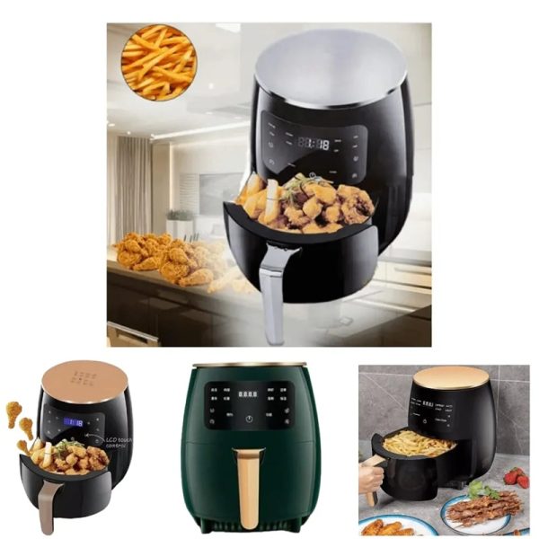 Freidora Aire AirFryer Digital 6 Litros de 2400w con Temperatura hasta 200°C
