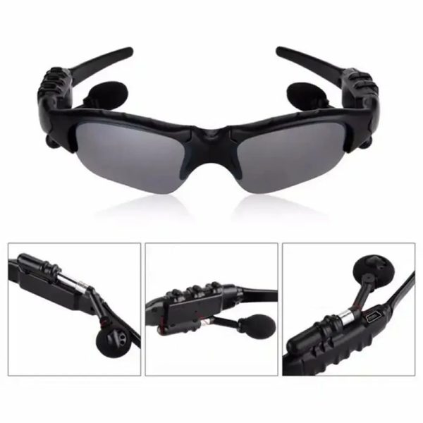Lentes de Sol con Auriculares y Microfono Bluetooth y Lunas Intercambiables Unisex