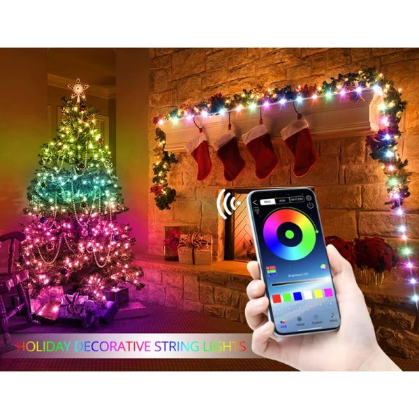 Cinta de Luces LED RGB Bluetooth y Control Remoto para Decoración