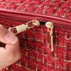 Neceser-de-hilos-dorados-6.jpeg Neceser Elegante Organizador de Maquillaje de Hilos Dorado a Cuadros para Mujer