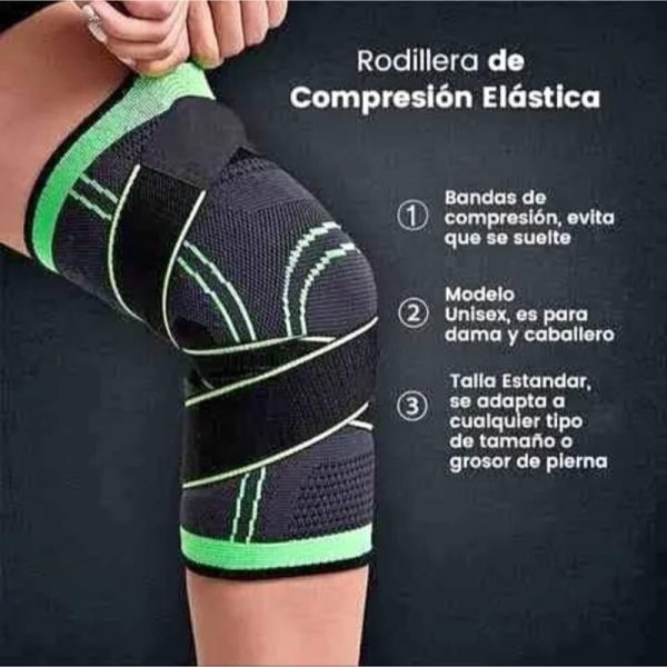 Rodillera Ajustable de Compresion Elastica