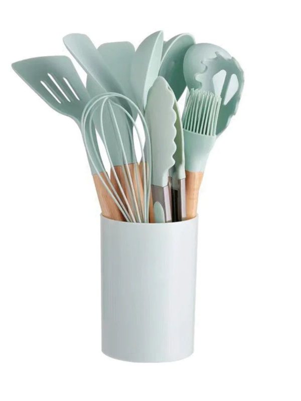 Set de Cucharones de Cocina de Silicona de 12 piezas