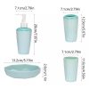 Set de Accesorios para Baño de 4 piezas  con Forma de Diamante