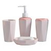 Set de Accesorios para Baño de 4 piezas  con Forma de Diamante