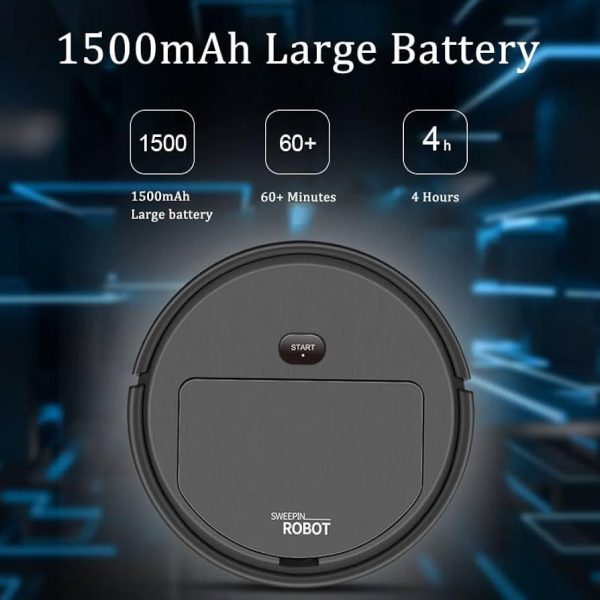 Aspiradora Robot Mini 3 en 1 (Barre, Aspira y Trapea)