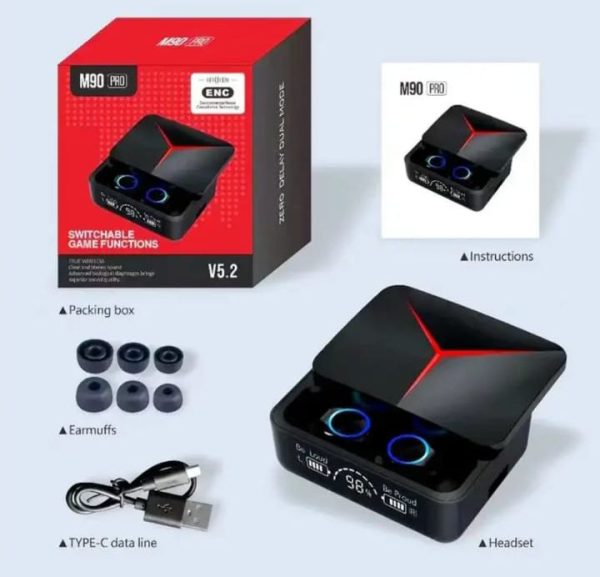 audifono-m90-pro-3.jpg Audífonos Inalámbricos M90 PRO con Luces Gamer