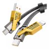 Cable 4 en 1 Carga Rápida 65W Reforzado | USB-A, Tipo C, Lightning