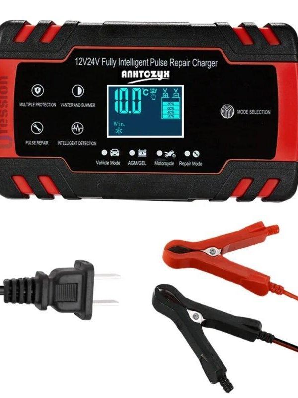 Cargador Inteligente Batería Auto & Moto 12V 6A | Pulso