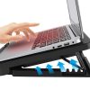 Cooler Ventilador para Laptop 17" Dual de 5 Ángulos + 2 Puertos USB
