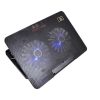 Cooler Ventilador para Laptop 17" Dual de 5 Ángulos + 2 Puertos USB