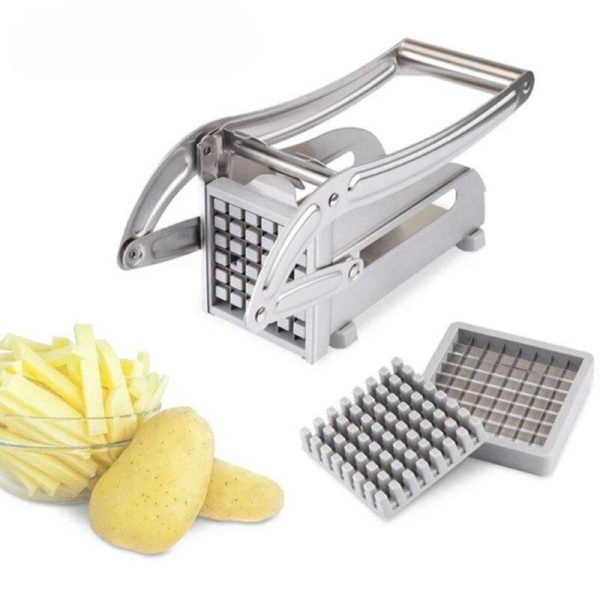 Cortador de Papas Acero Inoxidable  con 2 Cuchillas Pro