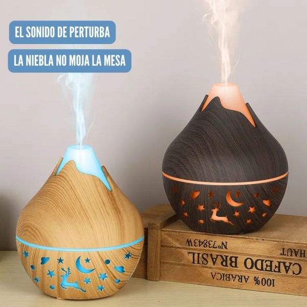 Humidificador de Aire Tipo Volcan- Difusor De Aceite Aromático