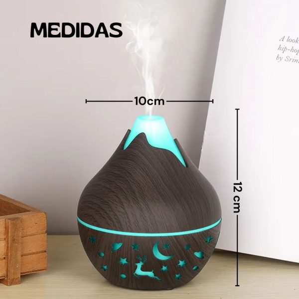 Humidificador de Aire Tipo Volcan- Difusor De Aceite Aromático