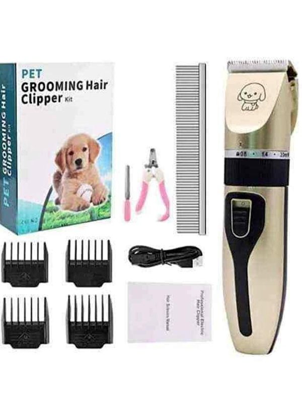 Kit Inalámbrico Cortador de Pelos y Uñas para Mascotas