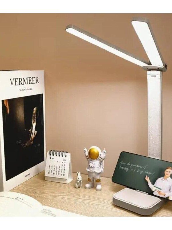Lámpara LED Doble Brazo: Iluminación Pro Recargable