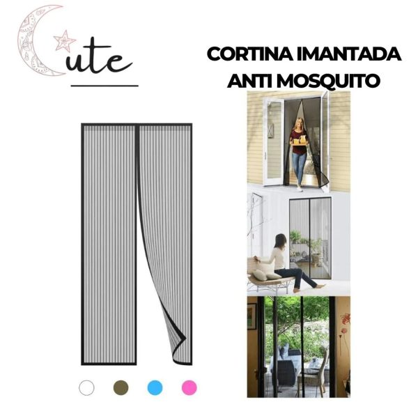Cortina Malla Magnetica Anti Mosquito con Cierre Automático