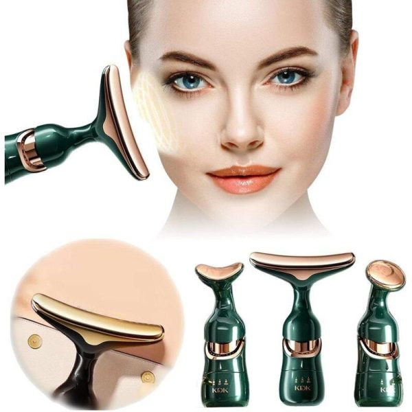Masajeador Facial Electrico 3 en 1 Cola de Delfín