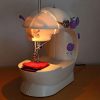 Mini Máquina de Coser Portátil SM-202A  de Doble Velocidad