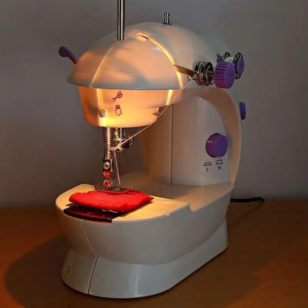Mini Máquina de Coser Portátil SM-202A  de Doble Velocidad