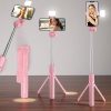 Palo Selfie Trípode Inalámbrico Bluetooth R1S con Luz LED