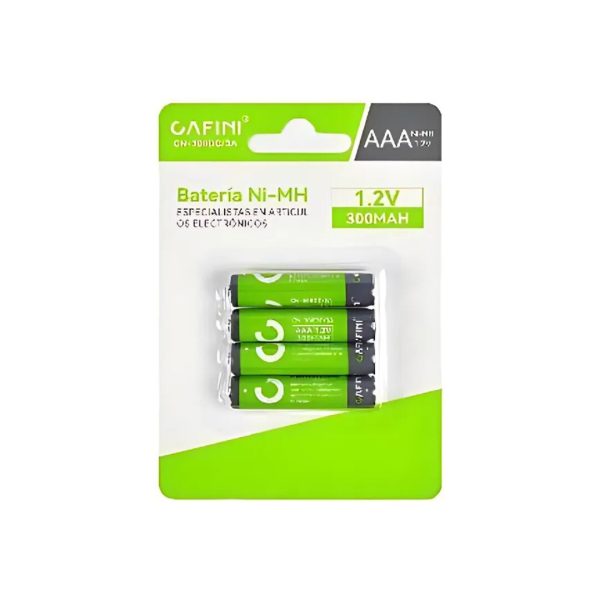Paquete 4 Pilas Recargables CAFINI AAA