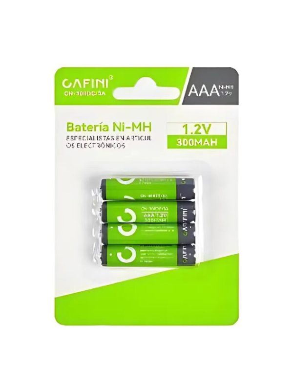 Paquete 4 Pilas Recargables CAFINI AAA