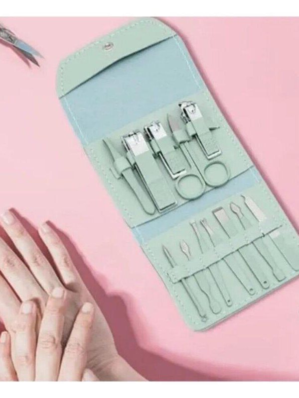 Set Manicure Pedicure 12 Pzas Profesional Portátil