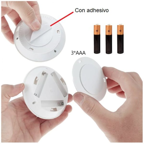 3 Luces LED Inalámbricas con Control Remoto para Hogar