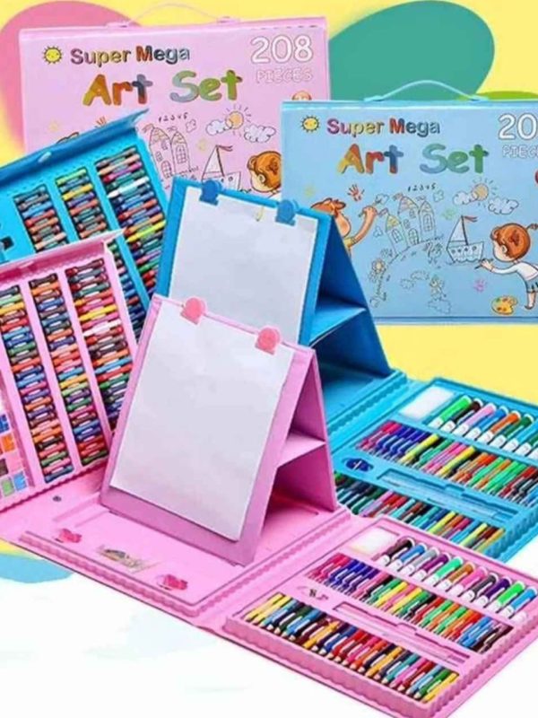 Set de Arte 208 Piezas con Caballete Diseños K-POP