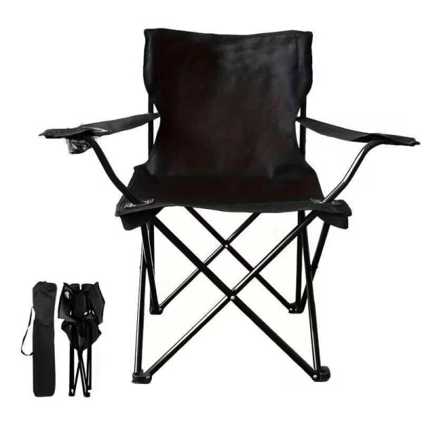 SILLA PLEGABLE para Camping y Playa ( con Portavasos y Bolso)
