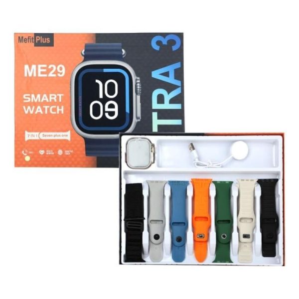 Smartwatch ME29 Ultra 3 de 2.20″ con 7 Correas