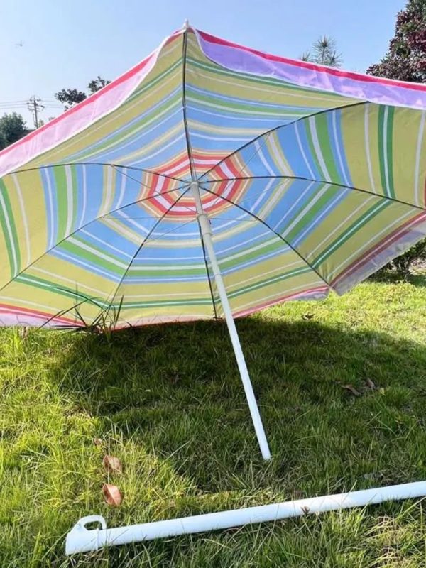 Sombrilla Playa Grande 1.75m UV | ¡Disfruta el Sol!